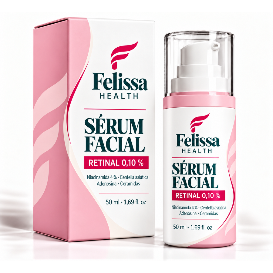 Felissa Sérum Facial — packshot caja y pote